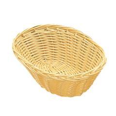 Image CORBEILLES SIMILAIRE OSIER OVALES  17,8x13x5 CM NATUREL PP (12 UNITÉ) #1