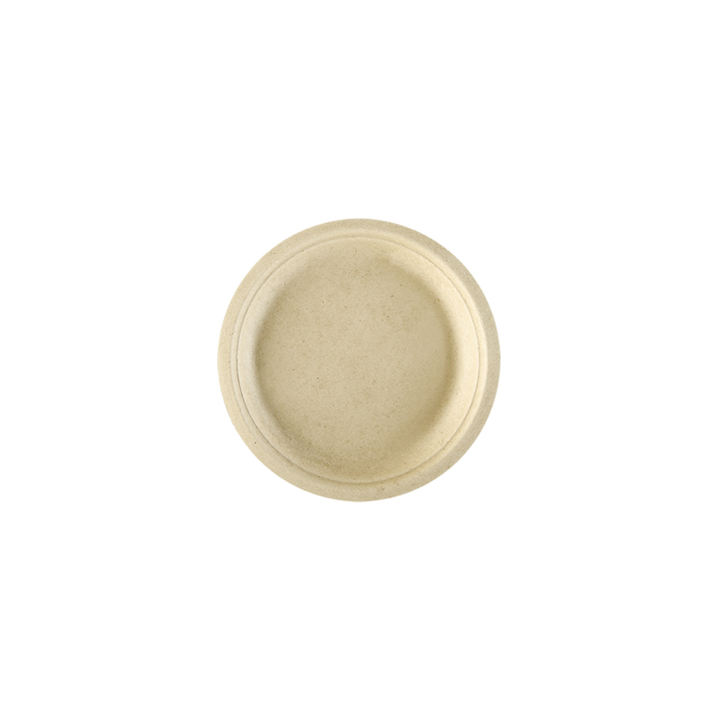 ASSIETTES 'BIONIC'  Ø 26x2,1 CM NATUREL BAGASSE (500 UNITÉ)