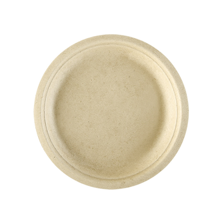 Image ASSIETTES 'BIONIC'  Ø 26x2,1 CM NATUREL BAGASSE (500 UNITÉ) #1