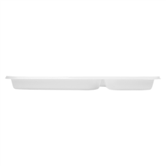 PLATEAUX REPAS EMPORTER, 3 COMP. 31,5x21 CM BLANC PS (400 UNITÉ)