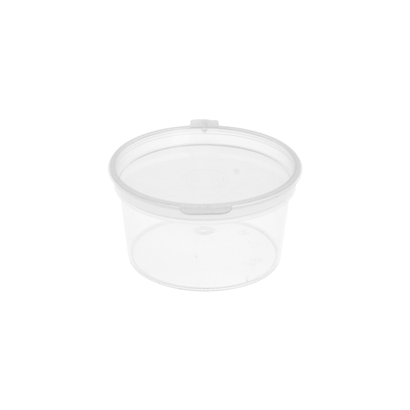 PETITS POTS + COUVERCLE INCLUS 30 ML Ø5/4x2.7 CM TRANSPARENT PP (1000 UNITÉ)