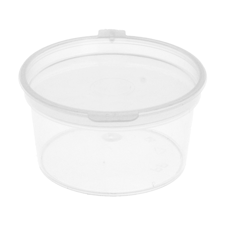 Image PETITS POTS + COUVERCLE INCLUS 30 ML Ø5/4x2.7 CM TRANSPARENT PP (1000 UNITÉ) #1