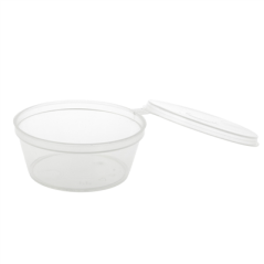 Image PETITS POTS + COUVERCLE INCLUS 60 ML Ø6/4,6x2.5 CM TRANSPARENT PP (1000 UNITÉ) #4