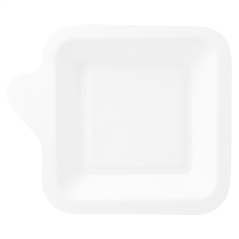 Image ASSIETTES CARRÉES 'BIONIC'  11x11x1,7 CM BLANC BAGASSE (1000 UNITÉ) #1