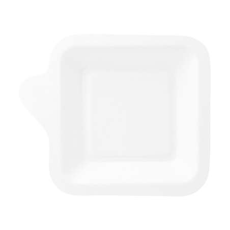 Image ASSIETTES CARRÉES 'BIONIC'  11x11x1,7 CM BLANC BAGASSE (1000 UNITÉ) #1