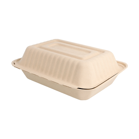 COQUILLES 'BIONIC' 1 L 16,5x22,5x6,4 CM NATUREL BAGASSE (200 UNITÉ)