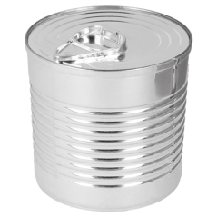 Image BOÎTES DE CONSERVE 220 ML Ø7,4x7,2 CM ARGENTE PS (100 UNITÉ) #1