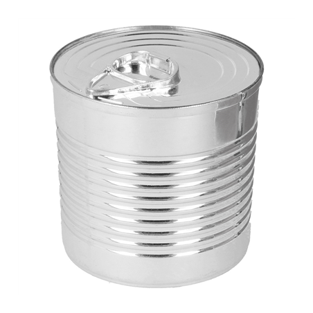 Image BOÎTES DE CONSERVE 220 ML Ø7,4x7,2 CM ARGENTE PS (100 UNITÉ) #1