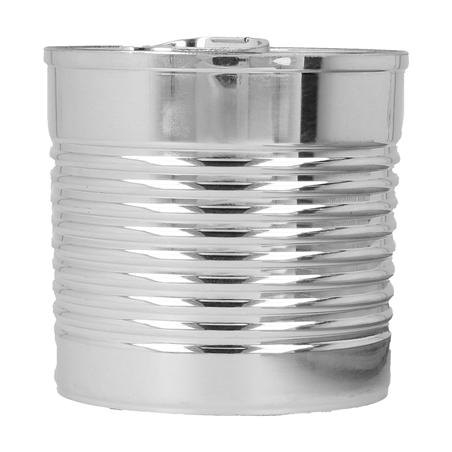 BOÎTES DE CONSERVE 220 ML Ø7,4x7,2 CM ARGENTE PS (100 UNITÉ)