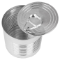 BOÎTES DE CONSERVE 220 ML Ø7,4x7,2 CM ARGENTE PS (100 UNITÉ) Image BOÎTES DE CONSERVE 220 ML Ø7,4x7,2 CM ARGENTE PS (100 UNITÉ) #3