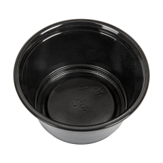 Image 50 PETITS POTS + 50 COUVERCLES 60 ML Ø6,2x3,2 CM NOIR PP (24 UNITÉ) #3