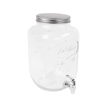 Image DISTRIBUTEUR DE BOISSONS 'WAKI GLASS' 8 L Ø 19,5x31 CM TRANSPARENT VERRE (1 UNITÉ) #1