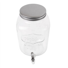 Image DISTRIBUTEUR DE BOISSONS 'WAKI GLASS' 8 L Ø 19,5x31 CM TRANSPARENT VERRE (1 UNITÉ) #3