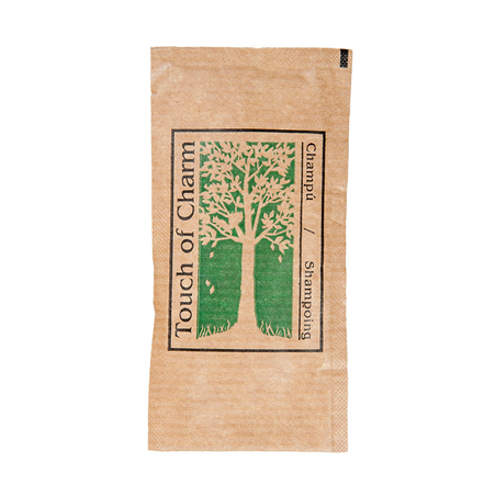 Image SACHETS SHAMPOOING 10 ML 10x5 CM NATUREL KRAFT (1000 UNITÉ) #1