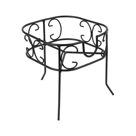 Image PIÉDESTAL POUR CODE 215.56  16,5x16,5x16,4 CM NOIR METAL (1 UNITÉ) #1