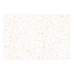 Image PAPIER ALIMENTAIRE INGRAISSABLE 'DELI' 35 G/M2 35x52 CM BLANC PARCH.INGRAISSABLE (500 UNITÉ) #1