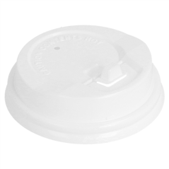 COUVERCLES HAUTS POUR GOBELETS 120 ML  BLANC PS (1000 UNITÉ)