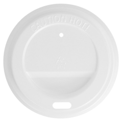 Image COUVERCLES HAUTS POUR GOBELETS 180 ML  BLANC PS (1000 UNITÉ) #3