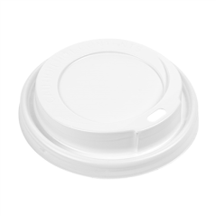 Image COUVERCLES HAUTS POUR GOBELETS 360/480 ML   BLANC PS (1000 UNITÉ) #1