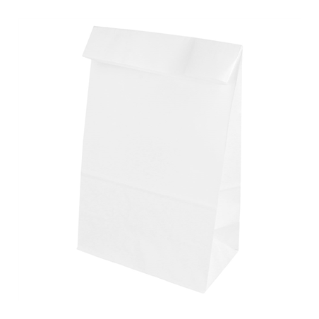SACS SOS SANS ANSES  70 G/M2 14+8x24 CM BLANC CELLULOSE (1000 UNITÉ)