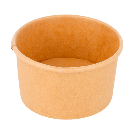 Image POTS À GLACES 70 ML 210 + 18 PE G/M2 Ø6,5x3,9 CM MARRON CARTON (2000 UNITÉ) #1