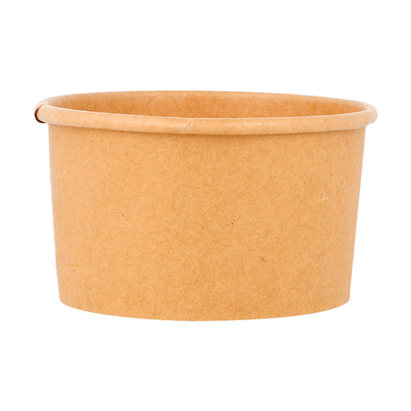 POTS À GLACES 70 ML 210 + 18 PE G/M2 Ø6,5x3,9 CM MARRON CARTON (2000 UNITÉ)