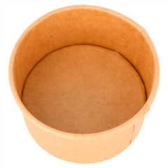 Image POTS À GLACES 70 ML 210 + 18 PE G/M2 Ø6,5x3,9 CM MARRON CARTON (2000 UNITÉ) #3