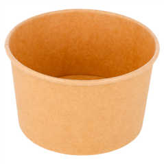 Image POTS À GLACES 240 ML 250 + 18 PE G/M2 Ø9,4x5,5 CM MARRON CARTON (2000 UNITÉ) #1