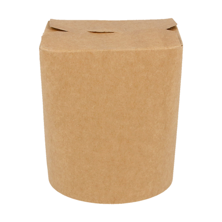 Image RÉCIPIENTS MULTIUSAGES MICRO-ONDABLES 480 ML 275 + 25 PE G/M2 Ø8x9 CM NATUREL KRAFT (50 UNITÉ) #1