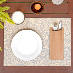 Image SACS COUVERTS + SERVIETTE 'JUST IN TIME' 80+10PE G/M2 8,5x19,5 CM NATUREL KRAFT VERGÉ (250 UNITÉ) #4