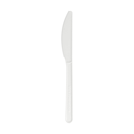 Image COUTEAUX  18 CM BLANC CPLA (1000 UNITÉ) #1