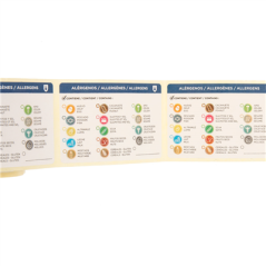 Image ÉTIQUETTES ADHESIVES ALLERGÈNES EN ROULEAU  7,5x5 CM PAPIER (500 UNITÉ) #3