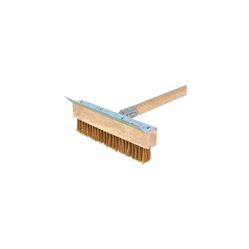 BROSSE NETTOYAGE FOUR PIZZA  25,5x5x10,5 CM ARGENTE ACIER (1 UNITÉ)