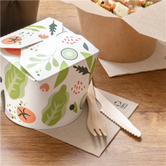 Image COUTEAUX 'CURVE'  19,3 CM NATUREL BOIS (100 UNITÉ) #4