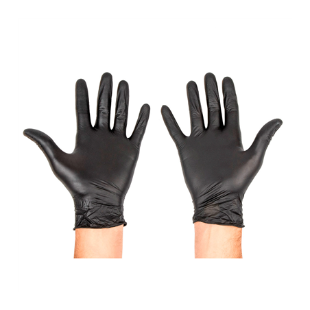 GANTS  SIZE: L NOIR NITRILE (100 UNITÉ)