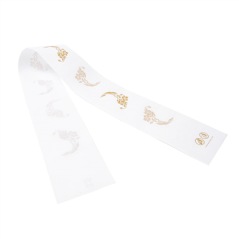 Image BANDE SANITAIRE DEGRADABLE "WC" 'TOUCH OF CHARM' 48 G/M2 62x6,5 CM BLANC PAPIER (1000 UNITÉ) #3