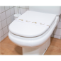 Image BANDE SANITAIRE DEGRADABLE "WC" 'TOUCH OF CHARM' 48 G/M2 62x6,5 CM BLANC PAPIER (1000 UNITÉ) #4