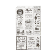 Image PAPIER INGRAISSABLES OUVERT 2 CÔTÉS CRÊPES&TACOS 'TIMES' 35 G/M2 13x22 CM BLANC PARCH.INGRAISSABLE (500 UNITÉ) #1