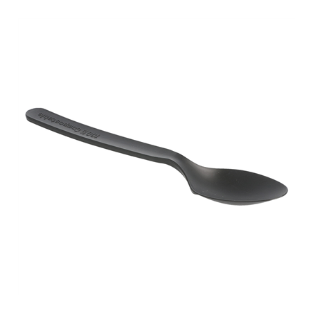 CUILLÈRES  16 CM NOIR CPLA (1000 UNITÉ)
