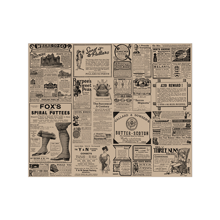 Image PAPIER INGRAISSABLES BASKET 'TIMES' 34 G/M2 31x38 CM NATUREL PARCH.INGRAISSABLE (1000 UNITÉ) #1