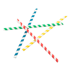 Image PAILLES À FRANGES AVEC CUILLÈRE 'PAPER'  Ø0,8x21 CM ASSORTI PAPIER (1000 UNITÉ) #4