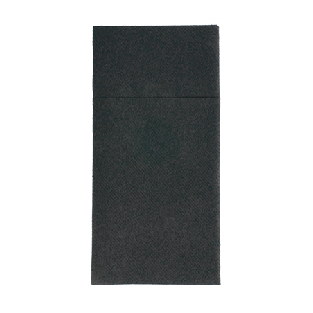 SERVIETTES KANGOUROU  55 G/M2 40x40 CM NOIR AIRLAID (700 UNITÉ)