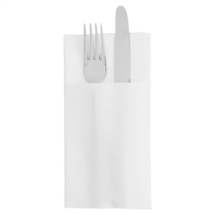 Image SERVIETTES KANGOUROU 45 G/M2 40x40 CM BLANC AIRLAID (700 UNITÉ) #1