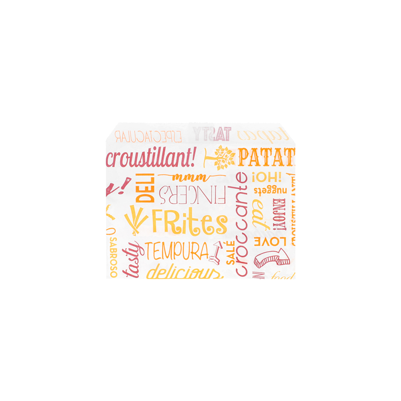 SACHET POUR FRITURES 'PAROLE' 32 G/M2 12x9 CM BLANC PARCH.INGRAISSABLE (1000 UNITÉ) SACHET POUR FRITURES 'PAROLE' 32 G/M2 12x9 CM BLANC PARCH.INGRAISSABLE (1000 UNITÉ)