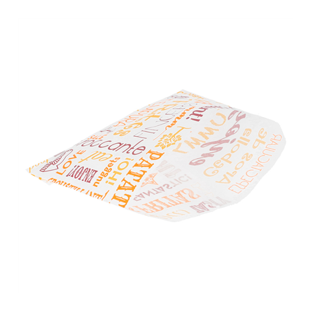 SACHET POUR FRITURES 'PAROLE' 32 G/M2 12x9 CM BLANC PARCH.INGRAISSABLE (1000 UNITÉ)