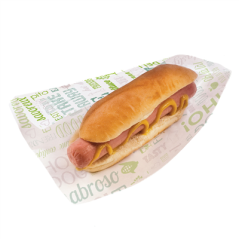 Image PAPIER INGRAISSABLES OUVERT 2 CÔTÉS - HOT DOG 'PAROLE' 35 G/M2 9+3x22 CM BLANC PARCH.INGRAISSABLE (500 UNITÉ) #3