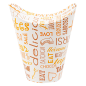 GOBELETS À FRITES AVEC FERMETURE 'PAROLE' 16 OZ - 480 ML 220 + 18PE G/M2 8,5x14 CM BLANC CARTON (50 UNITÉ) Image GOBELETS À FRITES AVEC FERMETURE 'PAROLE' 16 OZ - 480 ML 220 + 18PE G/M2 8,5x14 CM BLANC CARTON (50 UNITÉ) #2
