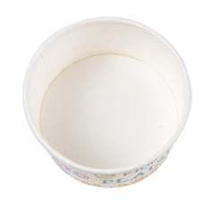 Image POTS À GLACES 'PAROLE' 90 ML 210 + 18 PE G/M2 Ø7,2x4 CM BLANC CARTON (2000 UNITÉ) #3