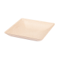 Image RÉCIPIENT CARRÉ 'BIONIC'  6,5x6,5x1,2 CM NATUREL BAGASSE (1000 UNITÉ) #1
