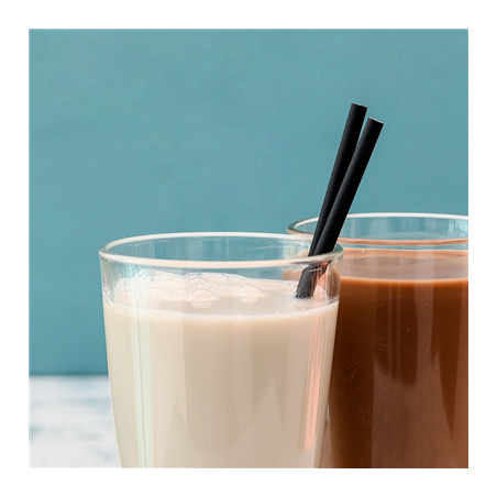 PAILLES SOUS SACHETS 'PAPER'  Ø0,80x20 CM NOIR PAPIER (3000 UNITÉ)